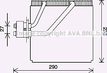 Prasco HYV456 - Évaporateur climatisation droxauto.com