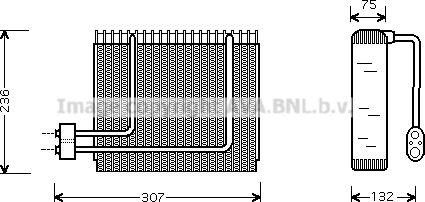 Prasco HYV014 - Évaporateur climatisation droxauto.com