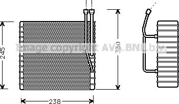 Prasco JEV012 - Évaporateur climatisation droxauto.com