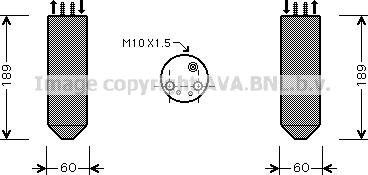 Prasco KAD042 - Filtre déshydratant, climatisation droxauto.com