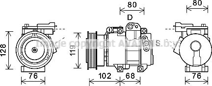 Prasco KAK244 - Compresseur, climatisation droxauto.com