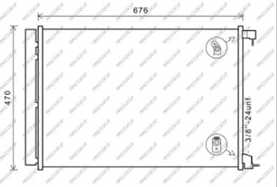 Prasco ME530C002 - Condensateur, climatisation droxauto.com