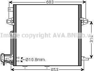 Prasco MS5406D - Condensateur, climatisation droxauto.com