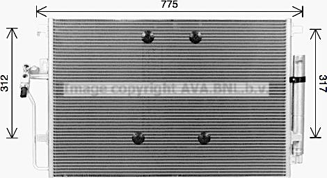Prasco MS5724D - Condensateur, climatisation droxauto.com