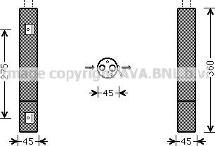 Prasco MSD665 - Filtre déshydratant, climatisation droxauto.com