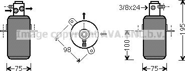 Prasco MSD266 - Filtre déshydratant, climatisation droxauto.com