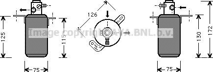 Prasco MSD267 - Filtre déshydratant, climatisation droxauto.com