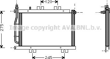 Prasco MT5108 - Condensateur, climatisation droxauto.com