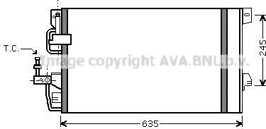 Prasco OLA5390D - Condensateur, climatisation droxauto.com