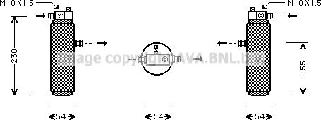 Prasco PED194 - Filtre déshydratant, climatisation droxauto.com