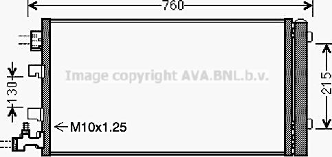 Prasco RTA5449D - Condensateur, climatisation droxauto.com