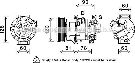 Prasco TOK581 - Compresseur, climatisation droxauto.com