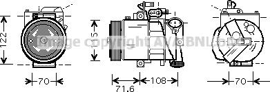Prasco VNK257 - Compresseur, climatisation droxauto.com