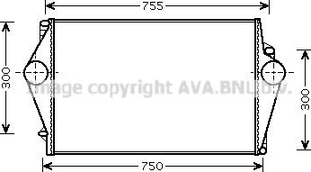 Prasco VOA4136 - Intercooler, échangeur droxauto.com