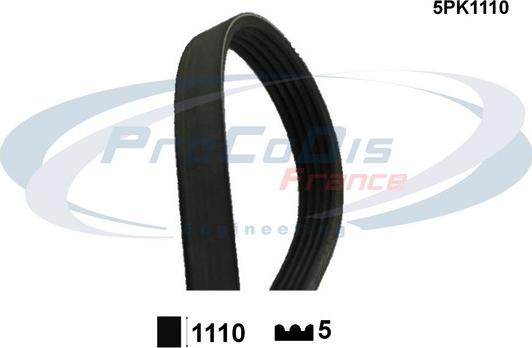 Procodis France 5PK1110 - Courroie trapézoïdale à nervures droxauto.com