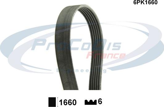 Procodis France 6PK1660 - Courroie trapézoïdale à nervures droxauto.com