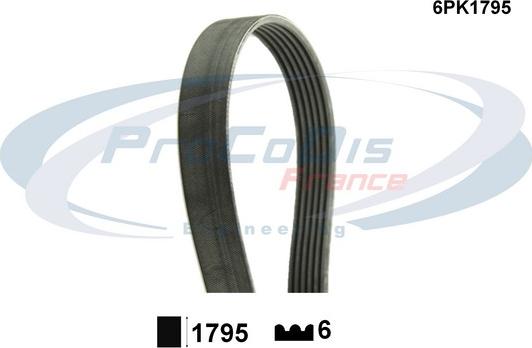 Procodis France 6PK1795 - Courroie trapézoïdale à nervures droxauto.com
