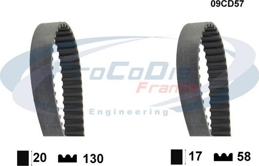 Procodis France 09CD57 - Courroie de distribution droxauto.com