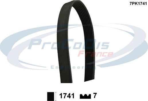 Procodis France 7PK1741 - Courroie trapézoïdale à nervures droxauto.com
