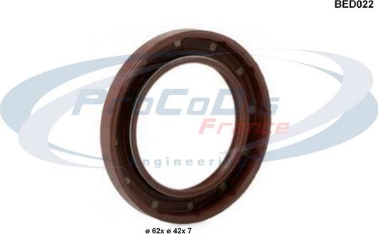 Procodis France BED022 - Bague d'étanchéité, vilebrequin droxauto.com
