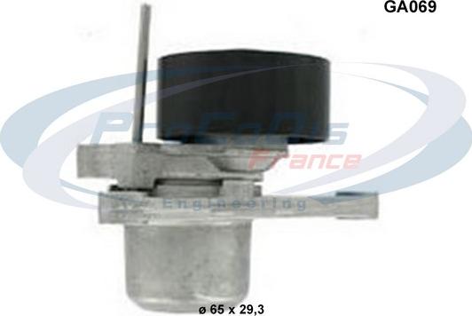 Procodis France GA069 - Poulie renvoi / transmission, courroie trapézoïdale à nervures droxauto.com
