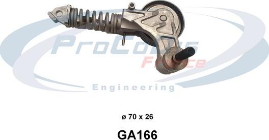 Procodis France GA166 - Tendeur de courroie, courroie trapézoïdale à nervures droxauto.com