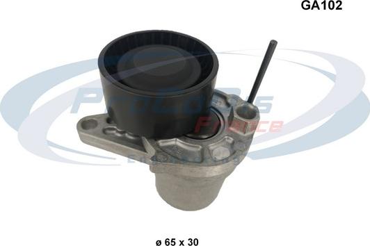 Procodis France GA102 - Poulie renvoi / transmission, courroie trapézoïdale à nervures droxauto.com