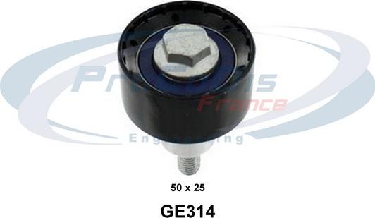 Procodis France GE314 - Poulie renvoi / transmission, courroie de distribution droxauto.com