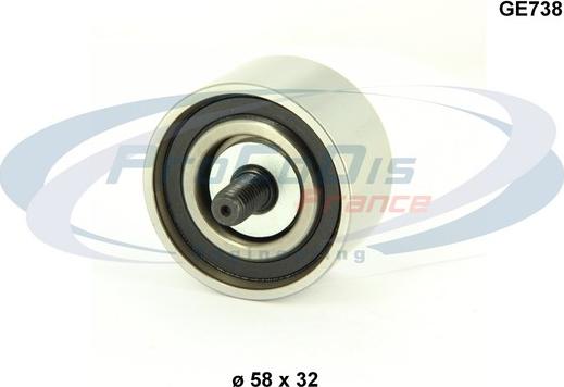 Procodis France GE738 - Poulie renvoi / transmission, courroie de distribution droxauto.com