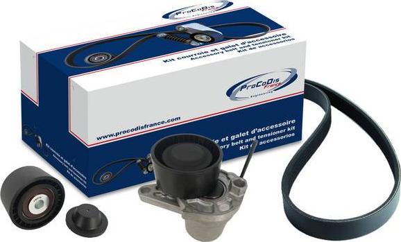 Procodis France KGA4040 - Jeu de courroies trapézoïdales à nervures droxauto.com