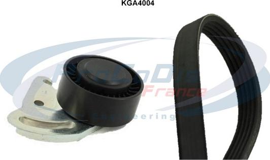 Procodis France KGA4004 - Jeu de courroies trapézoïdales à nervures droxauto.com