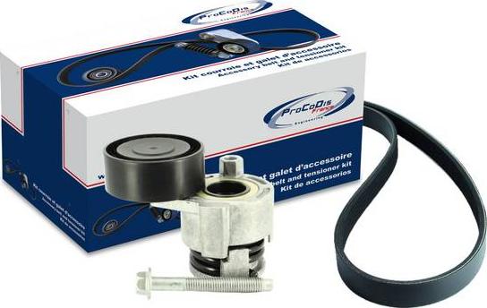 Procodis France KGA4001 - Jeu de courroies trapézoïdales à nervures droxauto.com