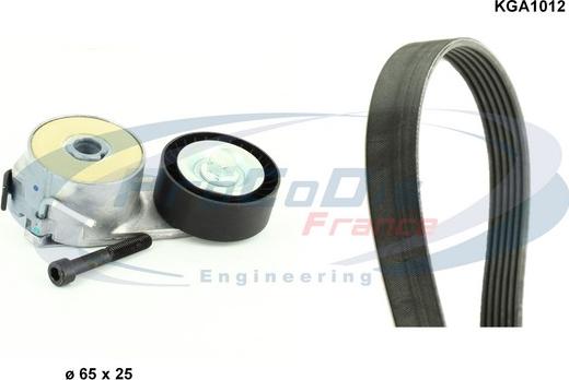 Procodis France KGA1012 - Jeu de courroies trapézoïdales à nervures droxauto.com
