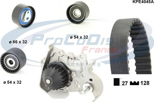 Procodis France KPE4045A - Pompe à eau + kit de courroie de distribution droxauto.com