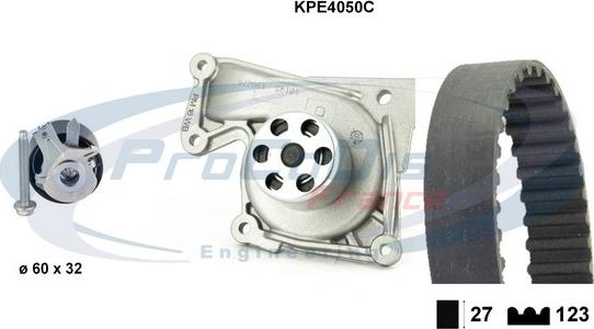 Procodis France KPE4050C - Pompe à eau + kit de courroie de distribution droxauto.com