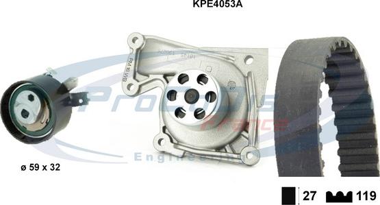 Procodis France KPE4053A - Pompe à eau + kit de courroie de distribution droxauto.com