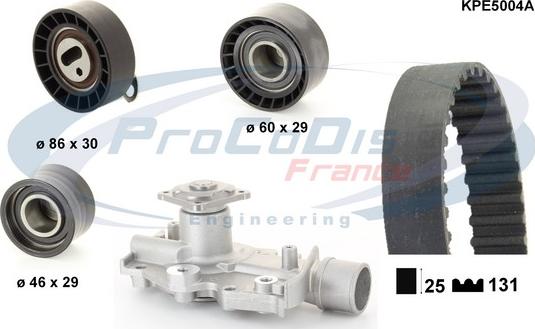 Procodis France KPE5004A - Pompe à eau + kit de courroie de distribution droxauto.com