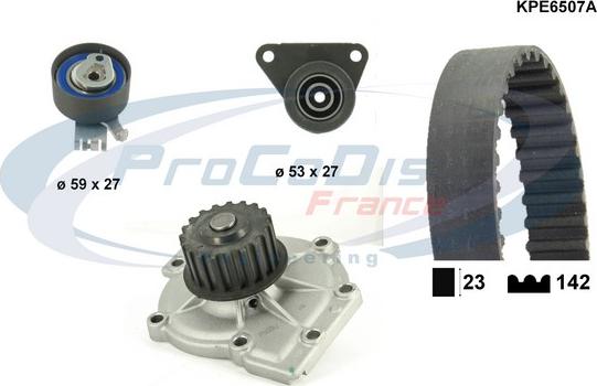 Procodis France KPE6507A - Pompe à eau + kit de courroie de distribution droxauto.com