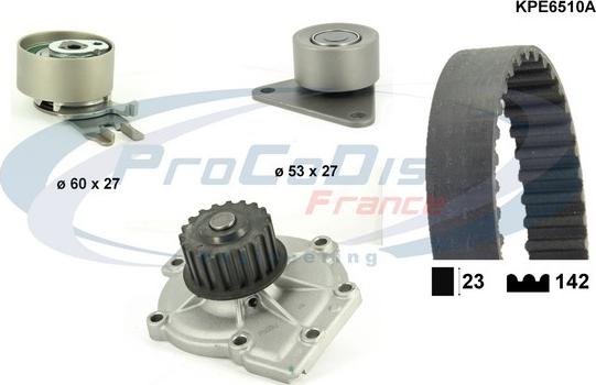 Procodis France KPE6510A - Pompe à eau + kit de courroie de distribution droxauto.com