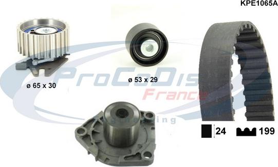 Procodis France KPE1065A - Pompe à eau + kit de courroie de distribution droxauto.com