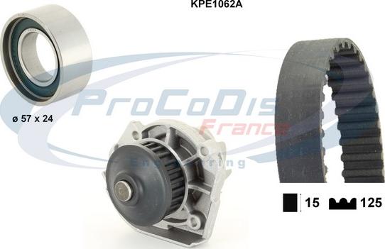 Procodis France KPE1062A - Pompe à eau + kit de courroie de distribution droxauto.com