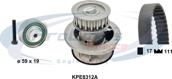 Procodis France KPE8312A - Pompe à eau + kit de courroie de distribution droxauto.com