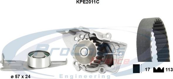 Procodis France KPE2011C - Pompe à eau + kit de courroie de distribution droxauto.com
