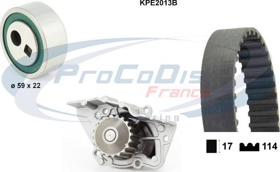 Procodis France KPE2013B - Pompe à eau + kit de courroie de distribution droxauto.com