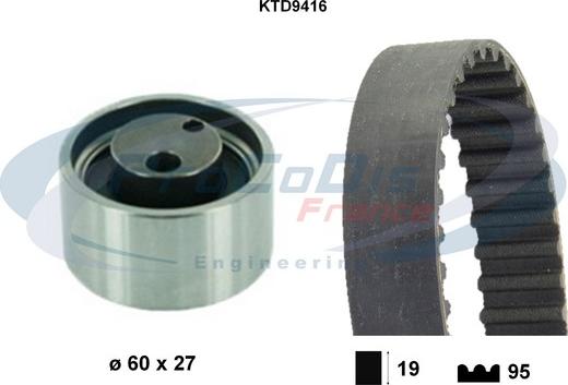 Procodis France KTD9416 - Kit de distribution droxauto.com