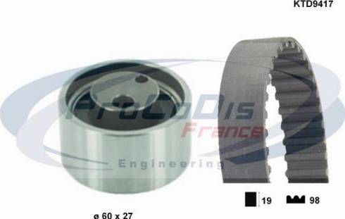 Procodis France KTD9417 - Kit de distribution droxauto.com