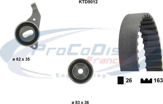 Procodis France KTD9012 - Kit de distribution droxauto.com