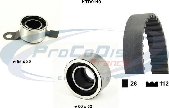 Procodis France KTD9119 - Kit de distribution droxauto.com