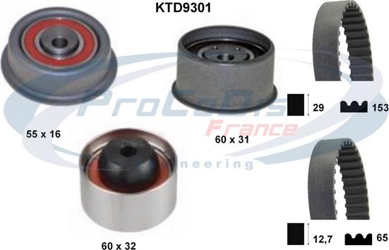 Procodis France KTD9301 - Kit de distribution droxauto.com