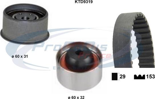 Procodis France KTD9319 - Kit de distribution droxauto.com